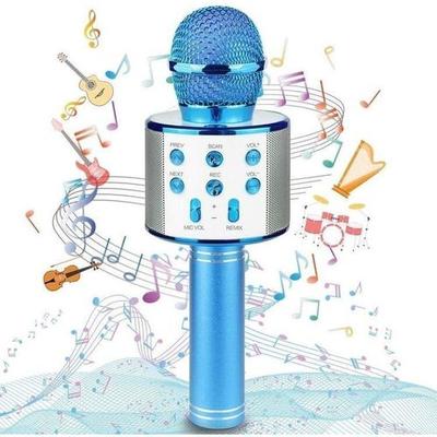 Microfone Bluetooth Sem Fio r Karaoke Reporter Cores Com