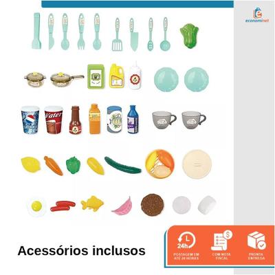 Kit Cozinheiro Para Crianças Cozinha Completa Panela Comidas, Magalu  Empresas