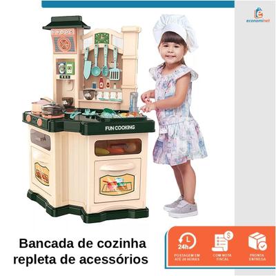 Kit Cozinheiro Para Crianças Cozinha Completa Panela Comidas, Magalu  Empresas