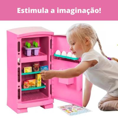 Magic Toys 8051P Geladeira, Rosa/Branco