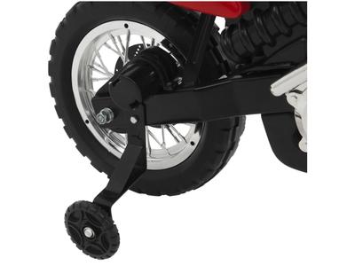 Moto Eletrica Infantil Xplast Motocross 6V Azul com Rodinhas