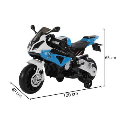 Triciclo Mini Moto Elétrica Infantil Cor Azul Som e Farol com Luz -  Importway