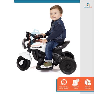 Mini Moto Infantil Elétrica 3 Rodas Com Pedal Triciclo Passeio 6V A Bateria  Recarregável Até 25kg Bivolt Motoca Som e Luzes Dia das Crianças, Magalu  Empresas