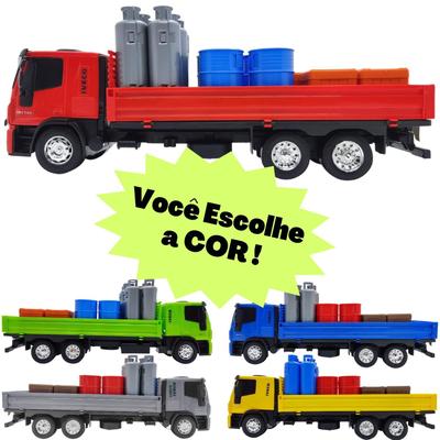 Caminhão Iveco Tector Dropside - Brinquedo réplica miniaturizada