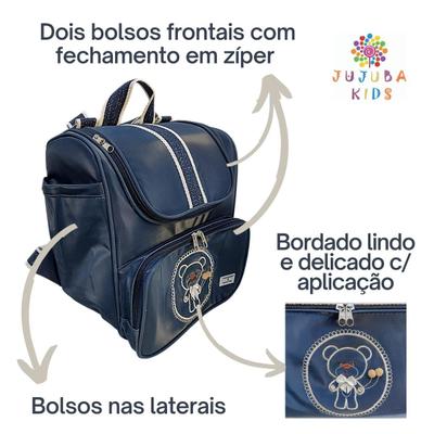 Mochila Bebê Maternidade Clio Multifuncional Masculina - Marinho