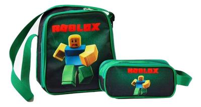 Mochila Infantil Masculina Roblox Carrinho Lancheira Estojo - USA