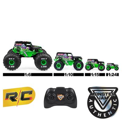 Monster Truck de controle remoto Spin Master Mega Monster Jam 1:6 Grave  Digger