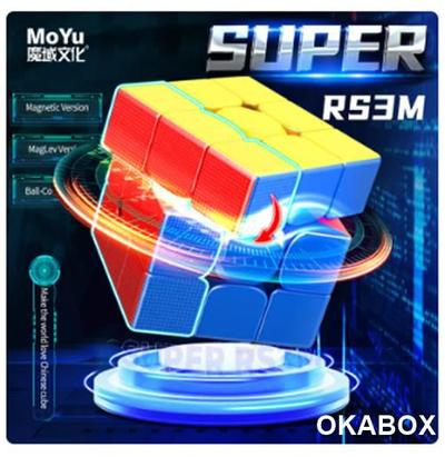 Cubo Mágico Magnético Profissional 3x3x3 MoYu RS3M Série Maglev