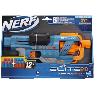 Pistola Lança Dardos Tipo Nerf Espingarda Azul 12 Dardos e 4