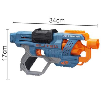Pistola Lança Dardos Tipo Nerf Espingarda Azul 12 Dardos e 4