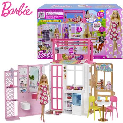 Casa de bonecas mobiliada de 2 andares da Mattel Barbie