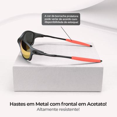 Óculos Lupa Mandrake Vilão Oakley Juliet X-Metal Lente Rosa