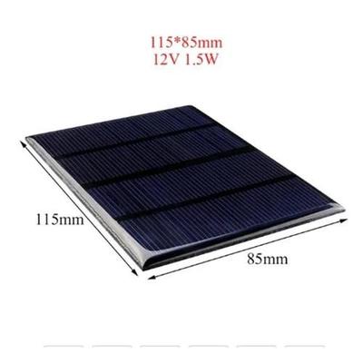 Mini Painel / Placa Célula Solar Energia Fotovoltaica 12v 1.5w 0.125mA