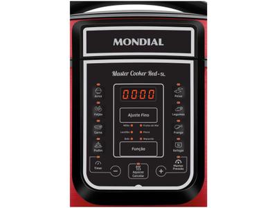 Panela de pressão elétrica digital 5 litros Master Cook Red - PE-39 110V -  Master Cook Red PE-39 - Mondial