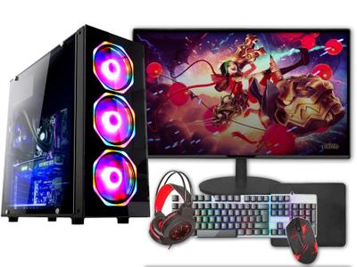 Pc Gamer Completo Stumble / i3 8100 / 8GB DDR4 / 240GB / Monitor 19 /  Headset / Teclado e mouse