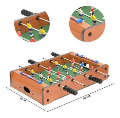 Pebolim Jogo de Futebol de Mesa Portátil Completo 12 Jogadores