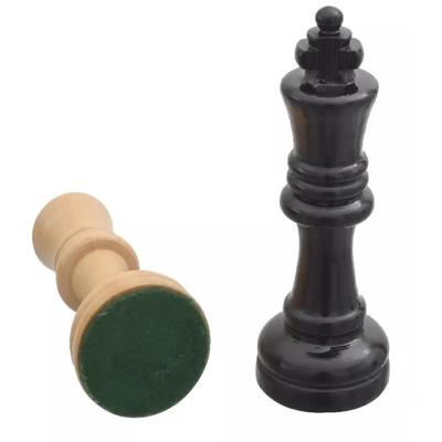 Conjunto de xadrez - Peças de xadrez de madeira maciça com