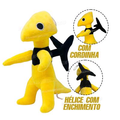 Boneco Azul Babão Amarelo Rainbow Friends Jogo Roblox Pelúcia em