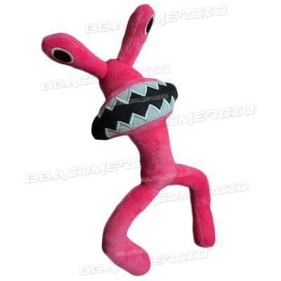 Boneco Pink Rainbow Friends Pelúcia 30cm Roblox Rosa Coleção