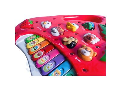 Brinquedo Piano Teclado Infantil Bichos Musical Moranguinho