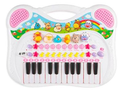 Piano Teclado Infantil Som de Animais Musical de Fazendinha