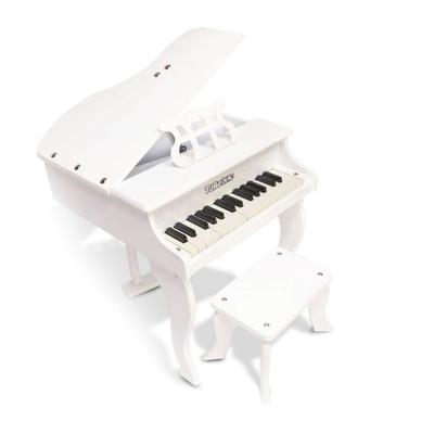 Miniatura de piano infantil com estrutura de madeira e