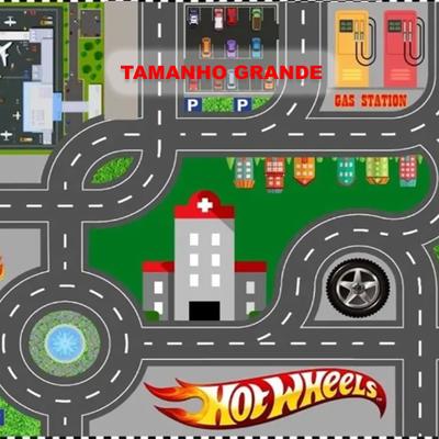 Pista Carrinho Cidade Grande Hot Wheels + 3 Carrinhos