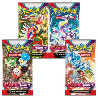 10 Boosters Cartas Pokemon Nova Geração Escarlate E Violeta