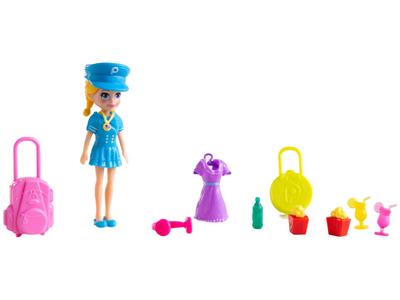 Veículo e Boneca - 2 em 1 - Polly Pocket - Jatinho Fabuloso - Mattel