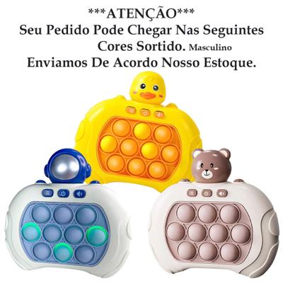 Pop It Game Eletrônico, antiestresse, educativo e sensorial - Lançamen