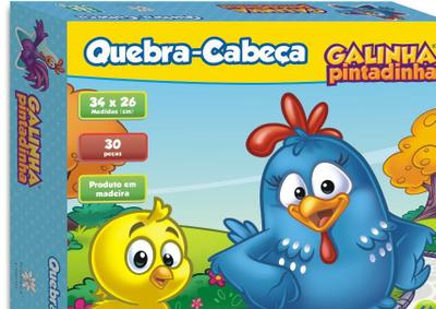 Quebra-Cabeça Galinha Pintadinha Infantil Madeira Raciocínio