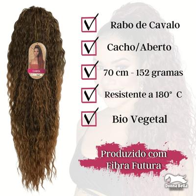 Cabelo orgânico ombre castanho escuro/loiro 613 - Espaço Linda