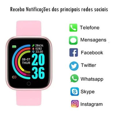 Relógio Digital Esporte Bracelete Led Adulto Infantil Smart