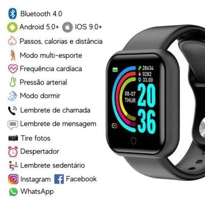 Relógio Digital Esporte Bracelete Led Adulto Infantil Masculino