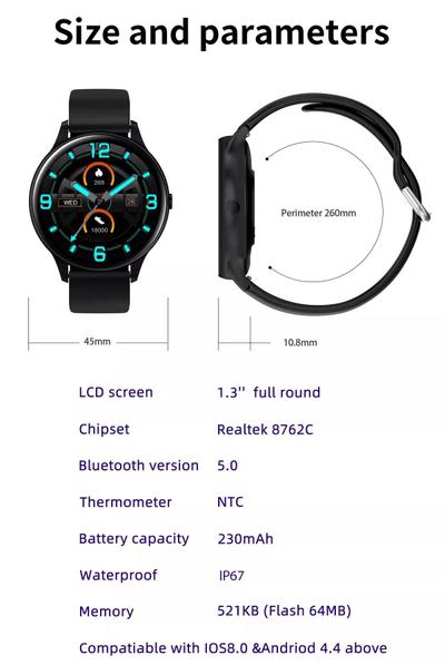Rel gio Esportivo Inteligente Smartwatch Pro Bluetooth Ip67