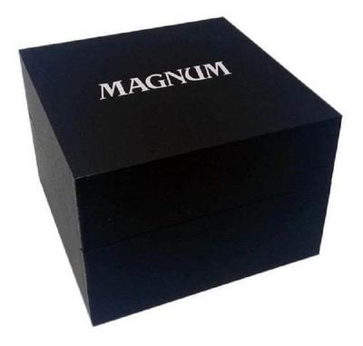 Relógio Magnum Masculino Preto Silicone MA34414Q