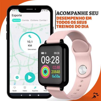 Encontre Relógio Smartwatch B57 Hero Band 3 Recebe Msg Whats C/ Monitor  Cardíaco - 01Esporte - Artigos Esportivos