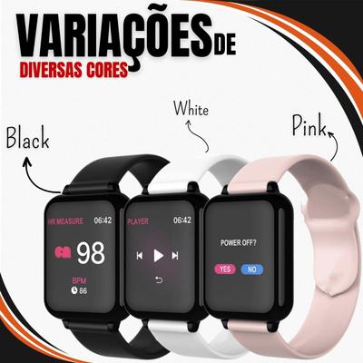 Smart Watch B57 Relógio Inteligente App Hero Band - Preto