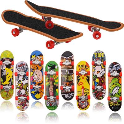 Brinquedos de skate de dedo,Brinquedos Mini Fingerboard com Decalque para  Crianças | Placas de dedo legais para adolescentes para entretenimento