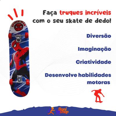 Fingerboard Skate de Dedo Profissional De Madeira Com Rolamento SkateBoard  Brinquedo Infantil