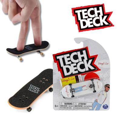 Finger Skateboard Skatinho de Dedo com Lixa e Rodinhas Trocáveis