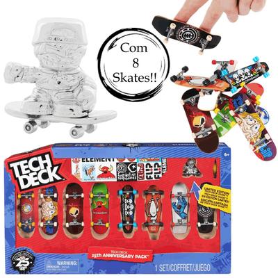 Kit Tech Deck Skate de Dedo com 4 Unidades - Sunny