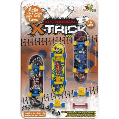 Skate Dedo Mini Kit 3 Fingerboard Brinquedo Presente Metal