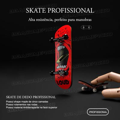 Mini dedo skates para crianças, materiais de liga duráveis