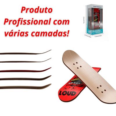 Fingerboard De Madeira Profissional