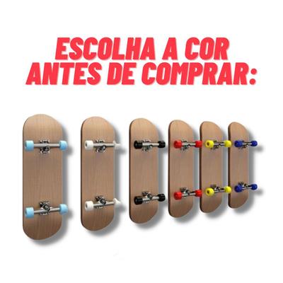 Mini Skate De Dedo De Madeira Profissional C/ Chave 2 Unidad