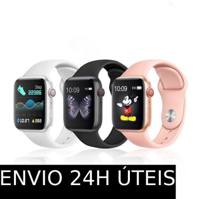 Relógio Inteligente SmartWatch W34 S Troca Pulseira Ligações Monitor  Cardíaco Android e iOS cores - aws - Fitaws - Smartwatch e Acessórios -  Magazine Luiza