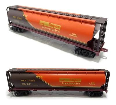 Kit Locomotiva Trilhos Vagões 1,88 Metros Trem Brinquedo