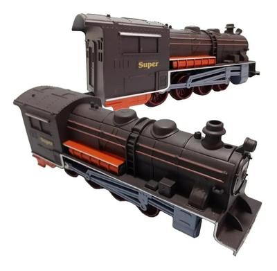 Kit Locomotiva Trilhos Vagões 1,88 Metros Trem Brinquedo