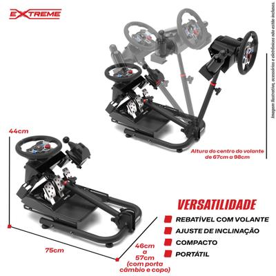 UnicView SV800 Suporte para Volante/Pedais para Logitech G29/G920/G923  Thrustmaster T150/T500/T300/TX/TH8A + Suporte Caixa de Mudanças